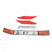 Complete MicroDrive Reflective Sticker Set For 15' Barrier Boom Arm