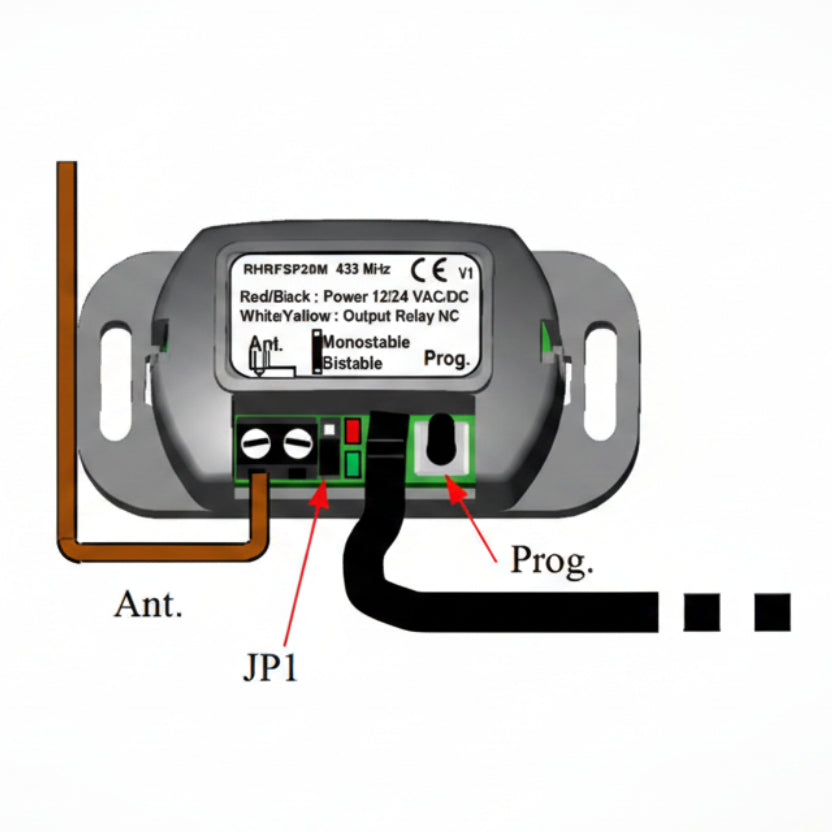 Receiver, Indoor Only (Self Learning Select Pass With Relay Output)