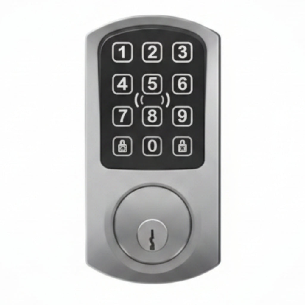 Red Wireless Deadbolt With Keypad, Reader For High Security, Prox, And Mobile Credentials - Satin Chrome Finish **Requires Red Hub For Connectivity**