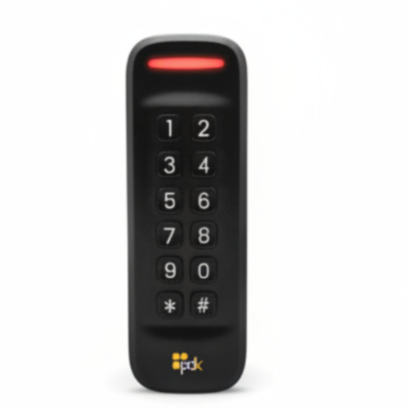 Mullion Red Keypad With Reader For High Security, Prox, And Mobile Credentials