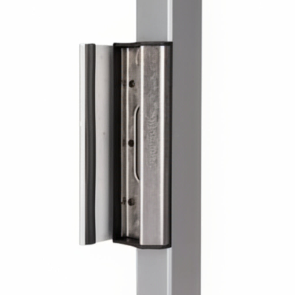 Industrial Stainless Steel Gate Keeper For Square Posts - Silver