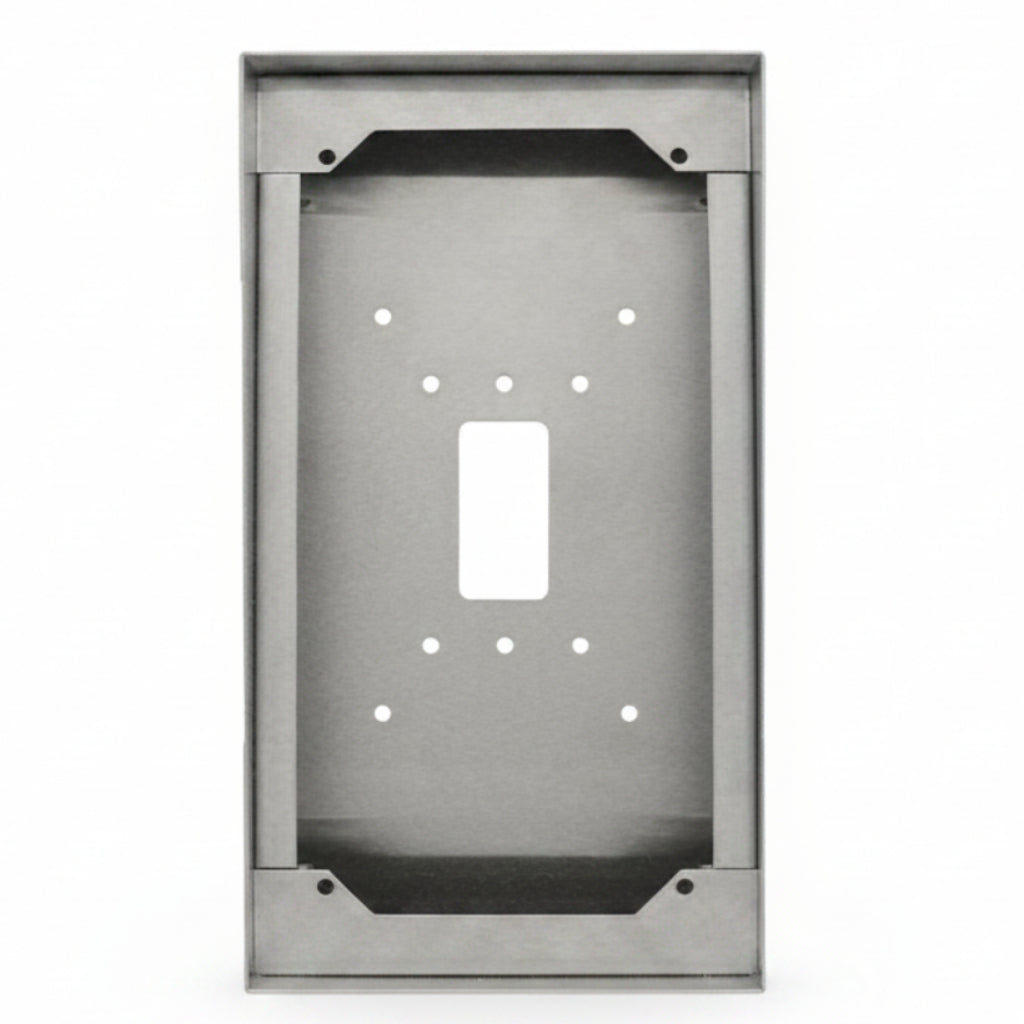 Aiphone SBX-IDVF Stainless Steel Surface Mount Box (For IX-DVF & IX-DVF-SS/A)