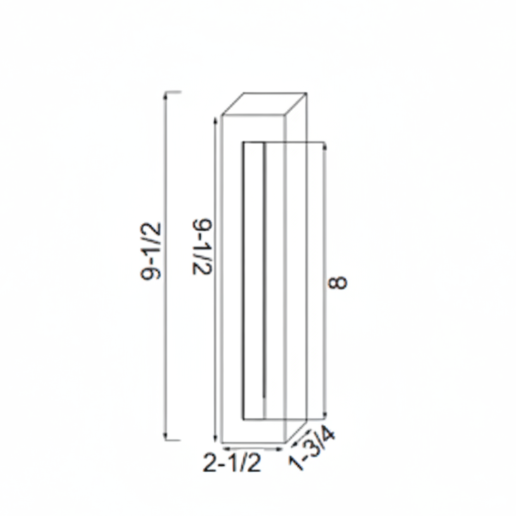 Detex Spacer For Gate Device, Narrow Trim, Satin Black