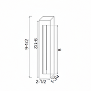 Detex Spacer For Gate Device, Narrow Trim, Satin Black