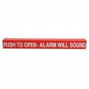 Detex Alarm Bar Push Pad Cover, Black, 48"