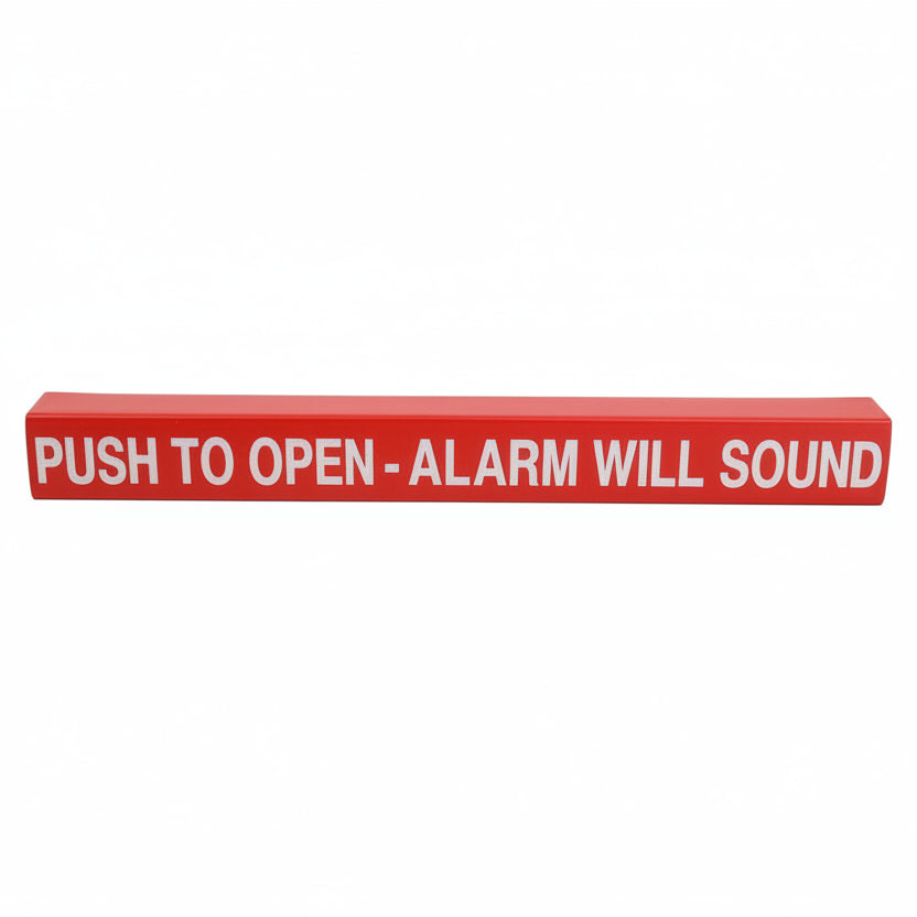 Detex Alarm Bar Push Pad Cover, Black, 48"