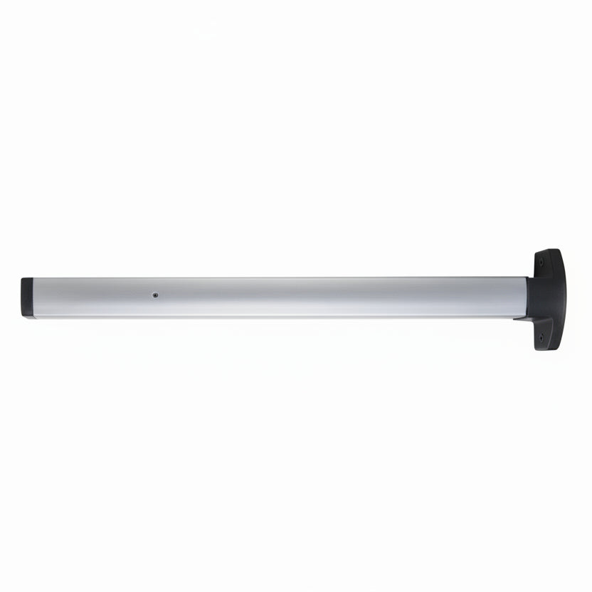 First Choice 3690 Concealed Vertical Rod Exit, 36 Inch Device, Narrow Stile Application, Non-Handed, Exit Only, No Trim, Satin Aluminum Clear Anodized
