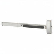Sargent Rim Exit Bar, Wide Stile Pushpad, 42" Device, Exit Only, Hex Key Dogging, Satin Stainless Steel Finish, Field Reversible