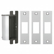 HES Fail Secure, Complete 12/24VDC Electric Strike, J, KD And KM Faceplates, Satin Stainless Steel