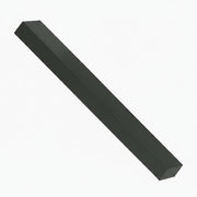 Securitron M82 Stop Filler Plate, M82, 3/8" x 1-1/4" x 12", Black Anodized Aluminum