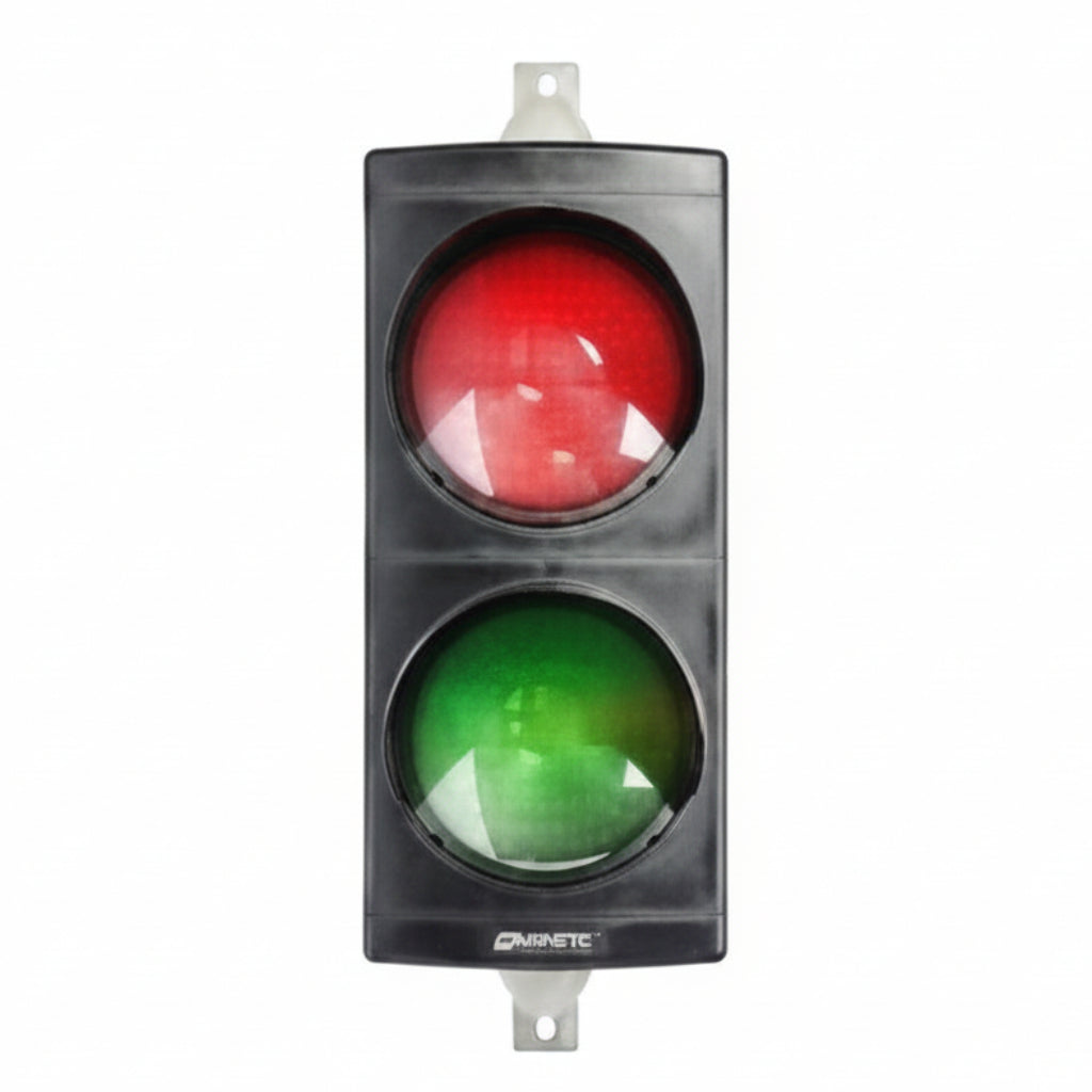 24V LED Red/Green Traffic Signal With Mounting Hardware