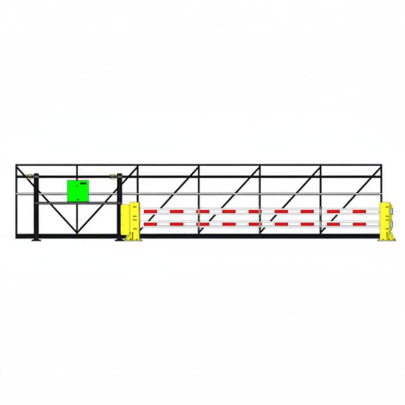 Strong Slide M30, 8' x 26', Powder Coated Finish, Universal Infill Rails For Impasse Pales, Slide Driver II 50F Stadard Green Finish, And Drive Rails - Note: Impasse Pales To Be Provided And Installed By Others