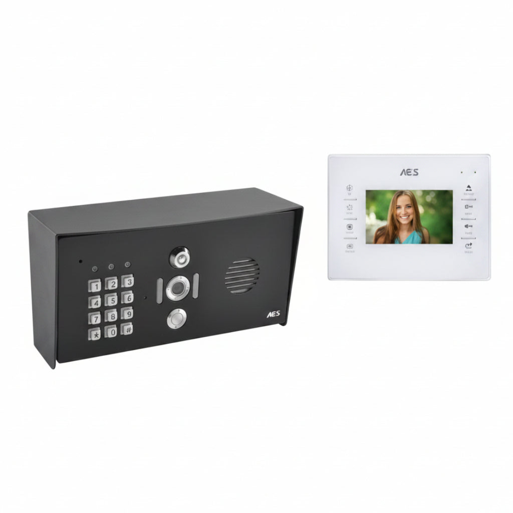Styluscom Hardwired Video - Pedestal Mount Intercom W/ Keypad And Monitor