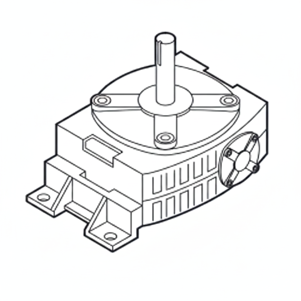 T21 Gear Reducer, Clutch Key, Output Shaft, And Limit Swith Holder
