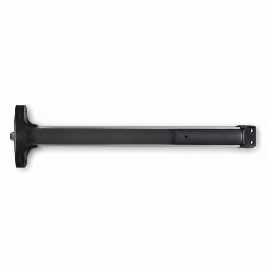 Detex Value Series Wide Stile Rim Exit Device, Hex Dogging, 99 Surface Strike, 36" Device, Weatherized, Satin Aluminum Clear Anodized Finish