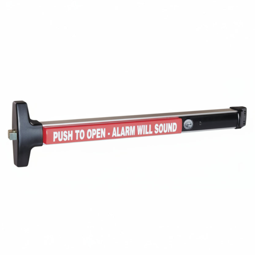 Detex Weatherized Alarm Panic Bar For 48" Gates (Mortise Cylinder Required - Not Included)