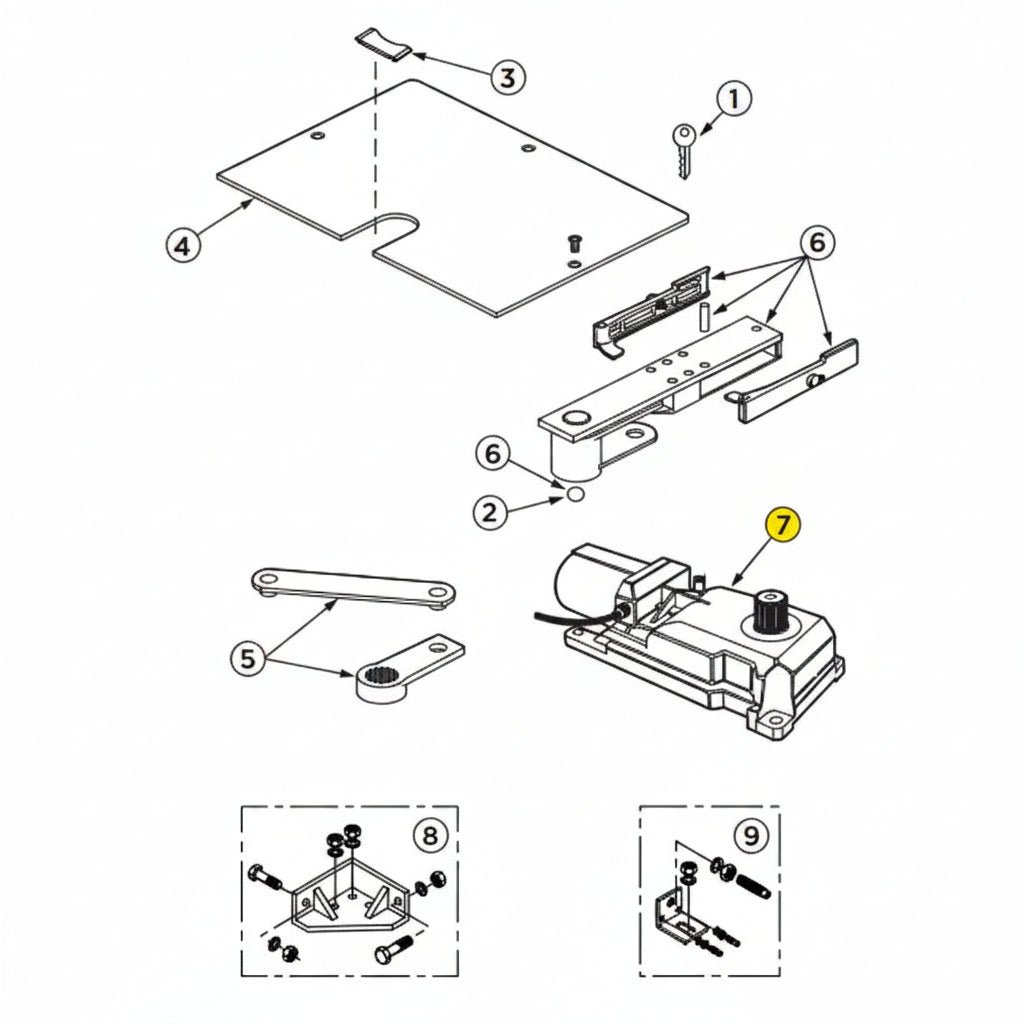 I-770 Operator Only With Mounting Box - Gate Capacity 12' / 650Lbs
