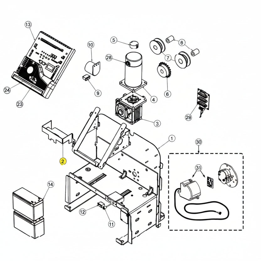 Chassis Battery Bracket