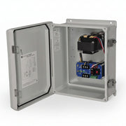 Altronix AC Outdoor Power Supply/Charger, 115VAC 50/60Hz @ 1.7A or 220VAC 50/60Hz @ 1A Input, 24/28VAC @ 7.25A Max Output, Weather Resistant Grey Enclosure