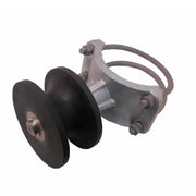 6-5/8" Cantilever Roller, Nylon, Iron Base, Steel Shaft