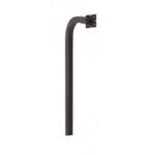 64" In-Ground Steel Gooseneck Stand - Black