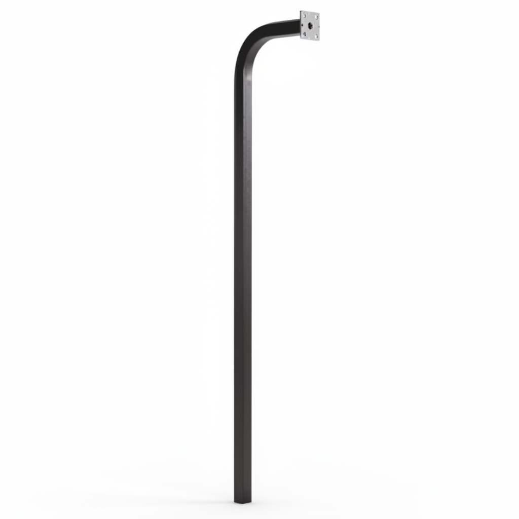 72" Aluminum In-Ground Gooseneck Stand