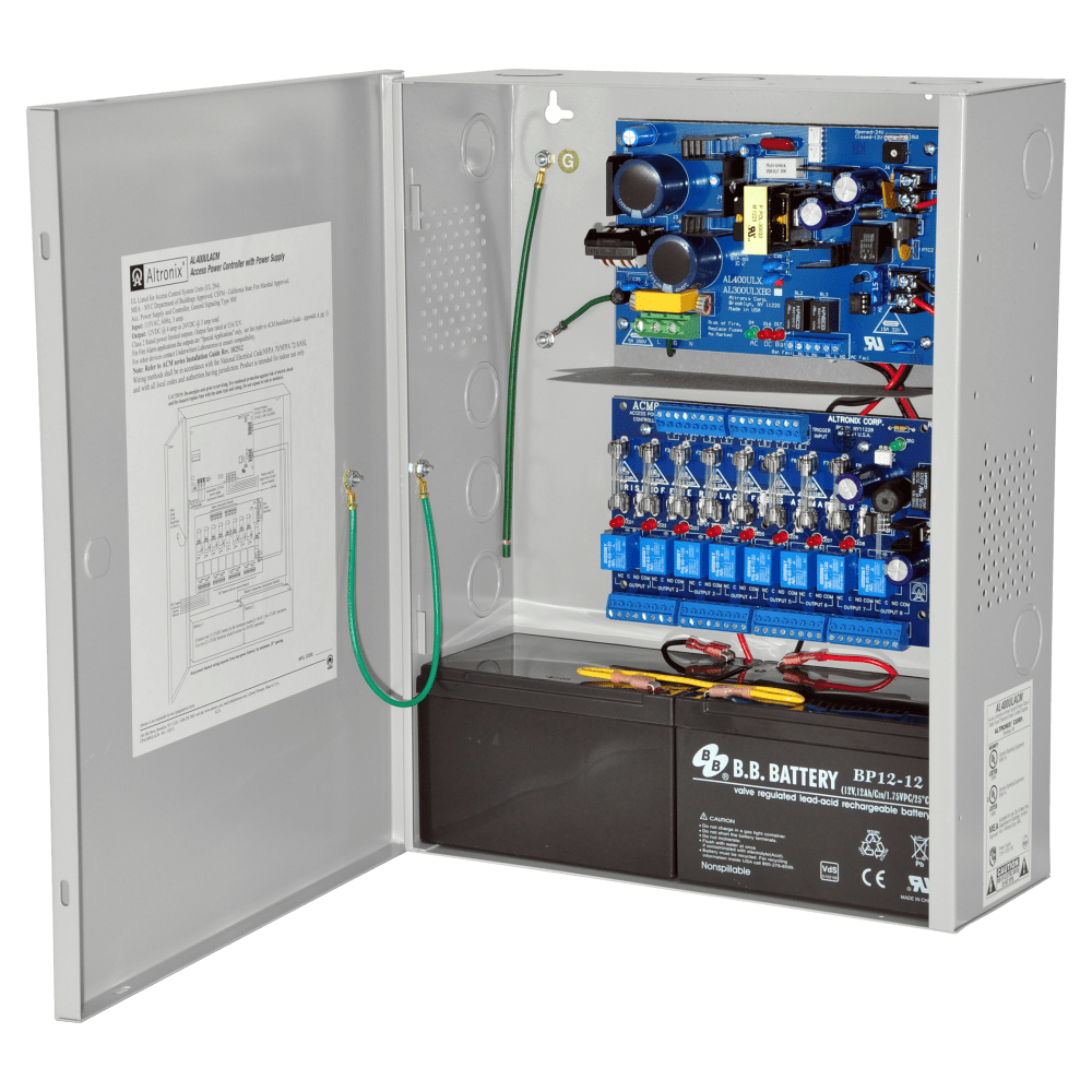 Altronix Power Supply (4Amp @ 12Vdc Or 3Amp @ 24Vdc) With 8 Indepently Fused Outputs(6.22)