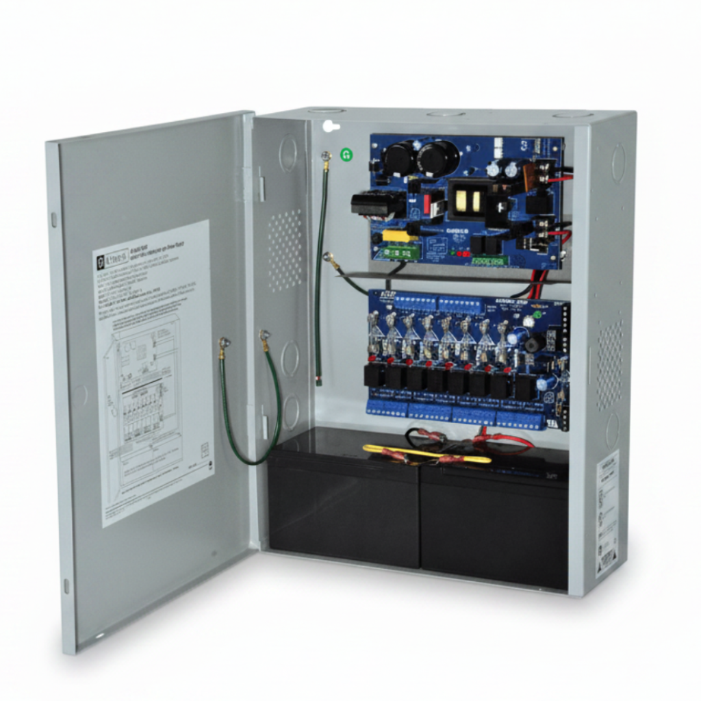 Altronix 8 Channel Power Supply. ..12/24Vdc @ 6 Amps..With Fire Disconnect (7.22)