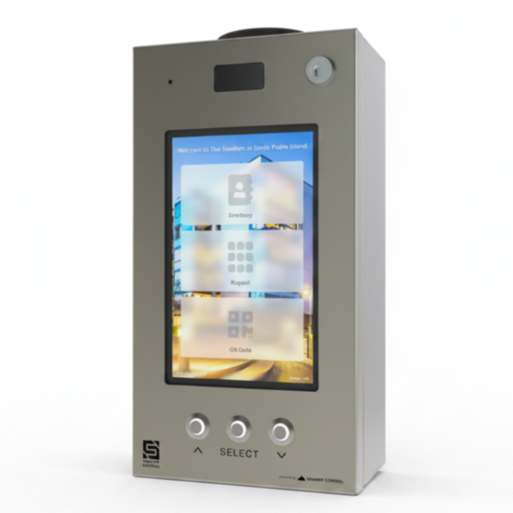 Compact Cellular Multi-Tenant System W/ Directory Insert (Hd Video Calling 2-Relays, 2-Wiegand Inputs) Includes 12Vdc Ac/Dc Adapter