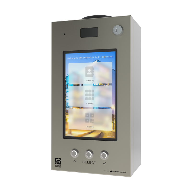 Compact Cellular Multi-Tenant System W/ Directory Insert (Hd Video Calling 2-Relays, 2-Wiegand Inputs) Includes 12Vdc Ac/Dc Adapter