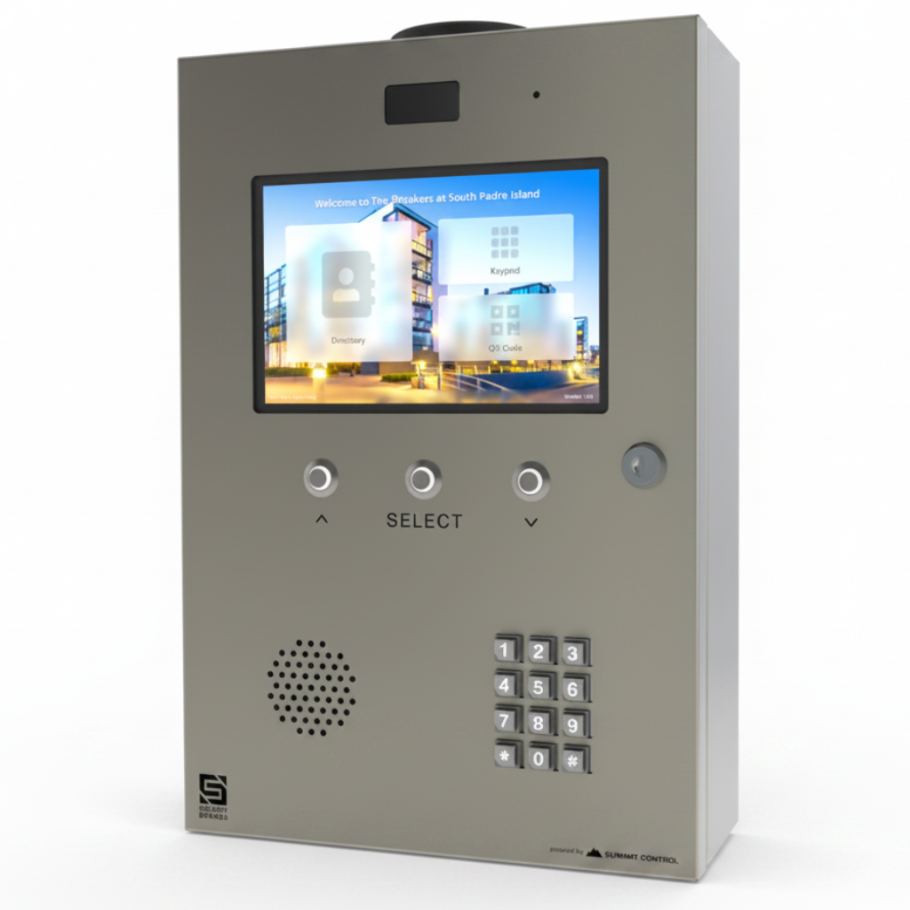 Cellular Multi-Tenant Entry System W/ 8-Inch Touchscreen (Hd-Video Calling, 4-Relays, 4-Wiegand Inputs) Includes 12-Vdc Ac/Dc Adapter