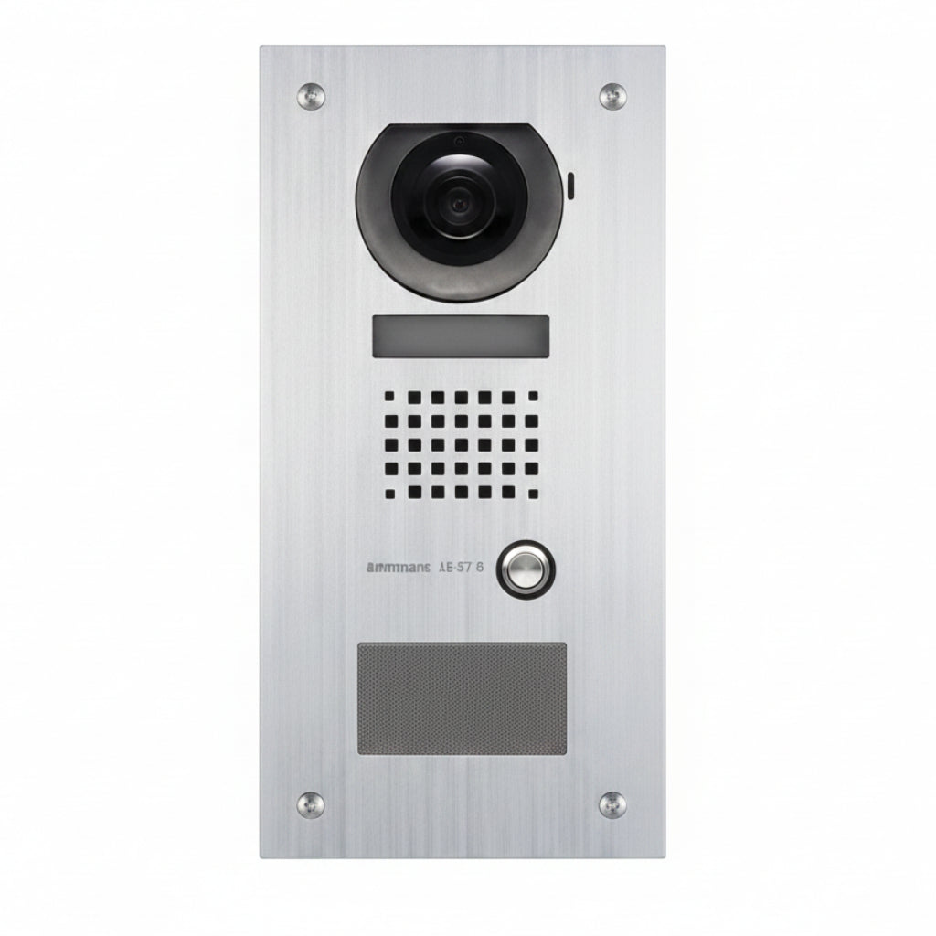 Aiphone AX-DVF-P Video Door Station with HID ProxPoint Plus Reader, Flush Mount Stainless Steel