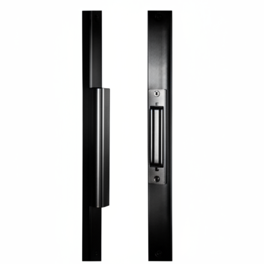 Integrated 600Lb Mag Lock For Swing Gates (Black)(2.24)
