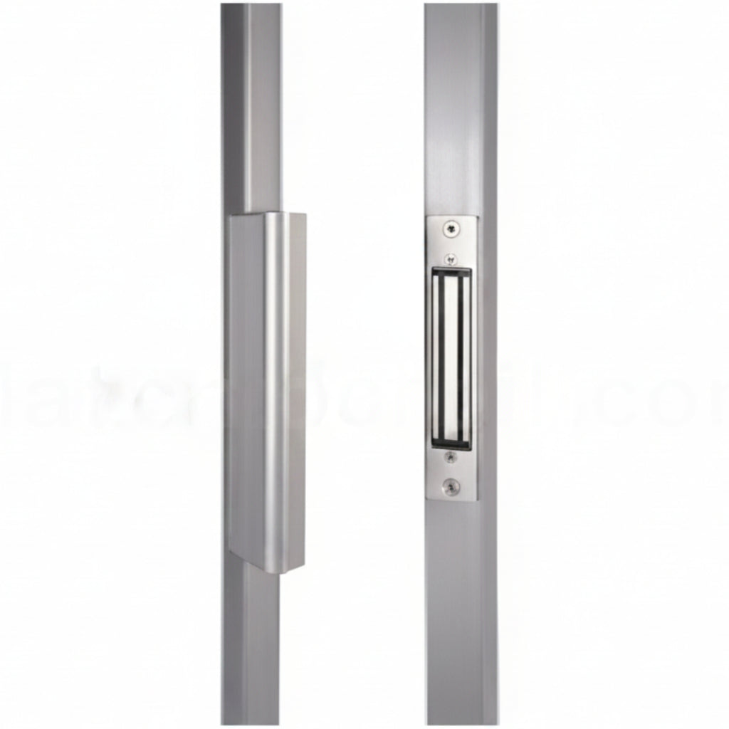 Integrated 600Lb Mag Lock For Swing Gates (Silver)(2.24)