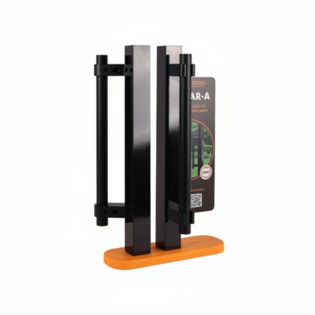 Fixed Anodized Aluminium Handle Mounting Bracket:60 Single Side Ral 9005(2.24)
