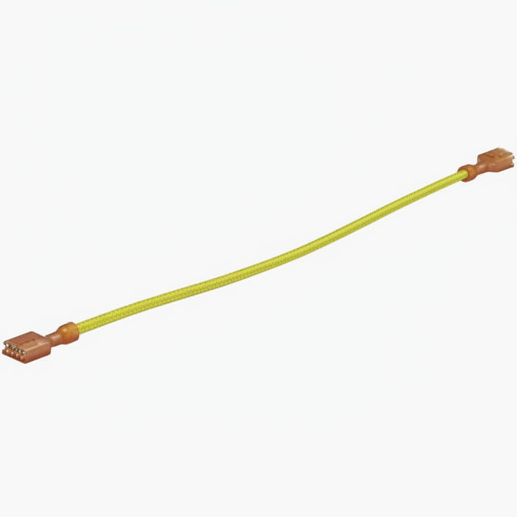 Altronix Battery Lead, 8 Inch, 18AWG, Jumper, 0.25" Push-in Connector, Yellow