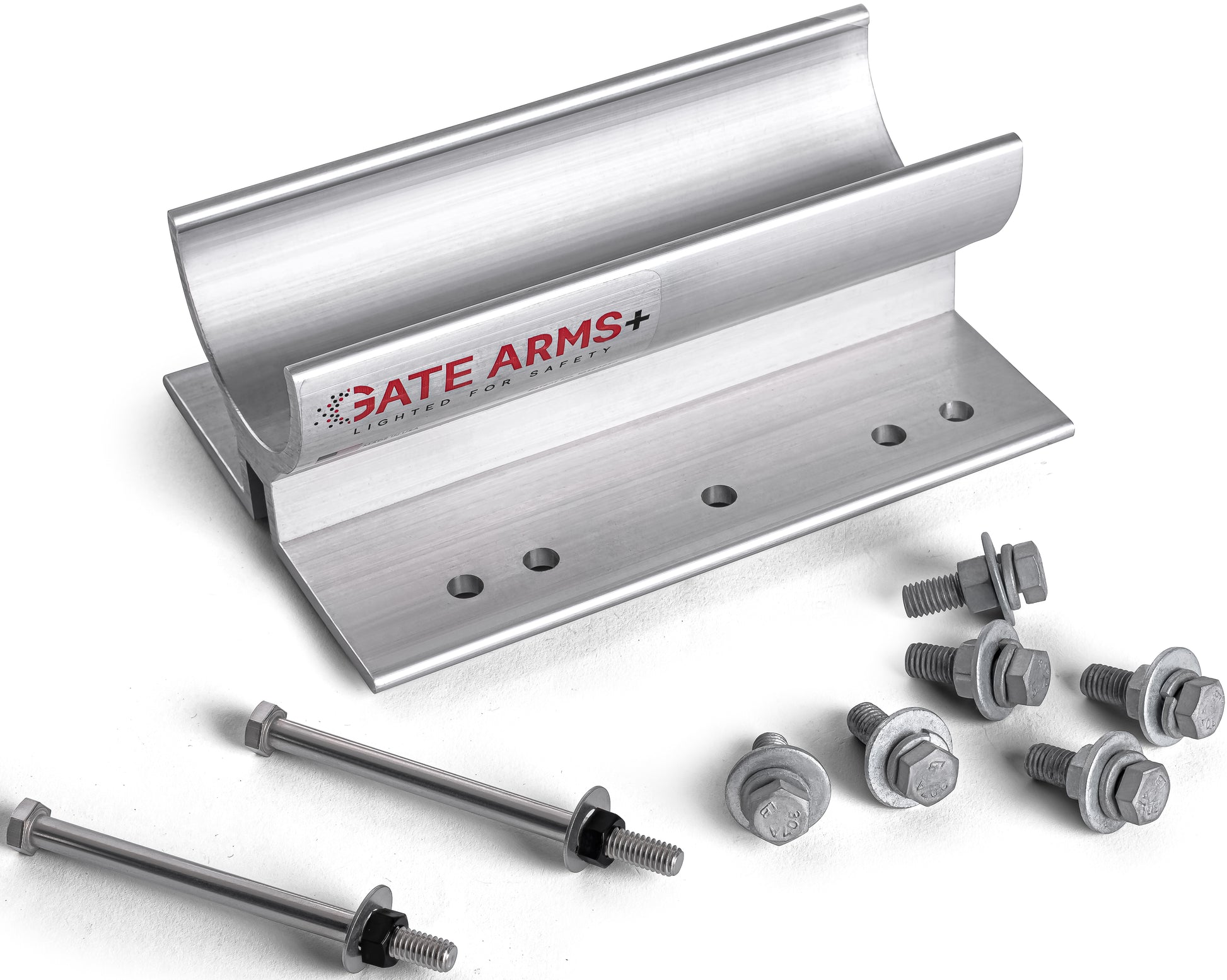 Round-Arm Bracket Compatible With Amano, Bft, Bg770, Doorking,..Hysecurity, Powerdoor (1.24)