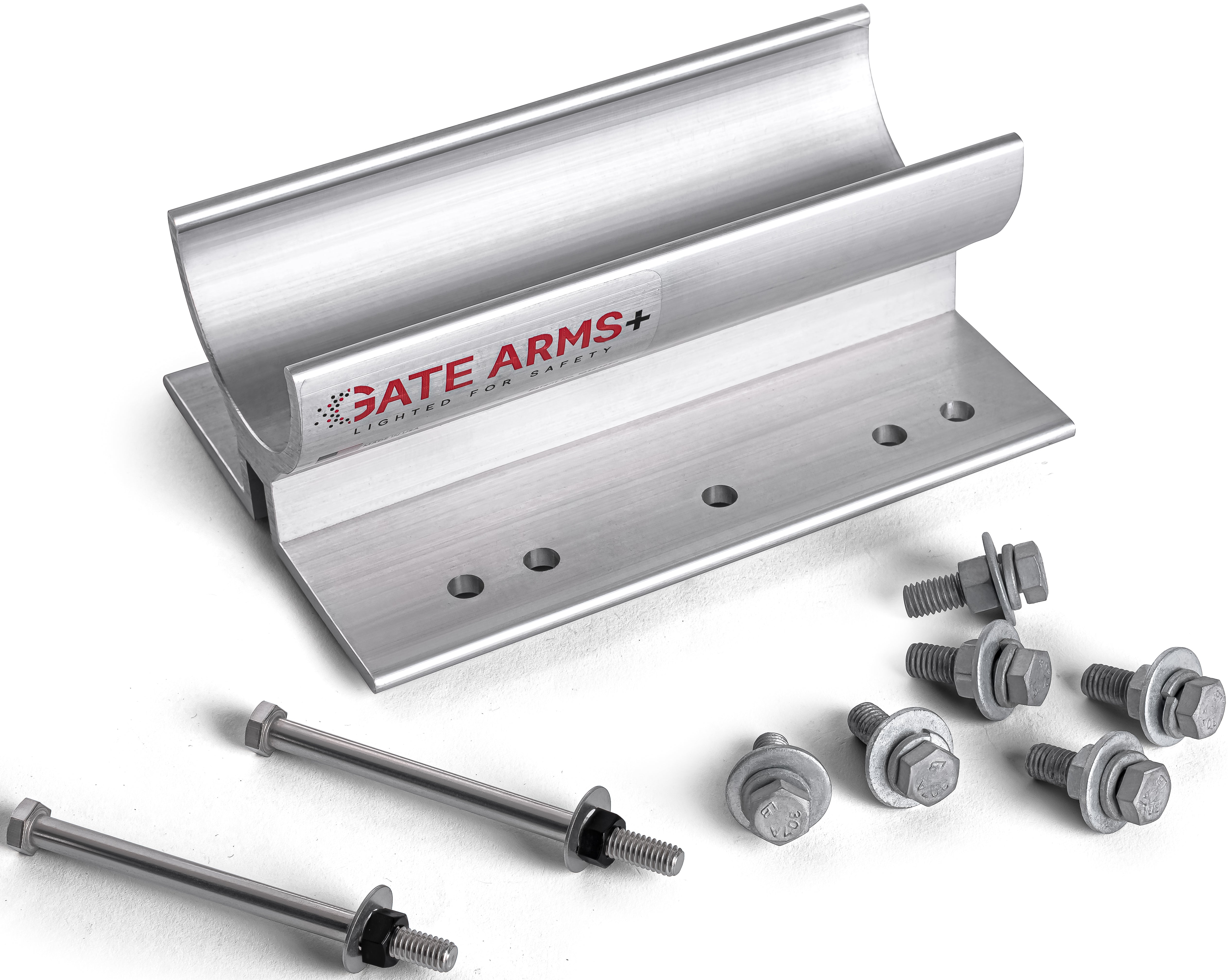Round-Arm Bracket Compatible With Amano, Bft, Bg770, Doorking,..Hysecurity, Powerdoor (1.24)