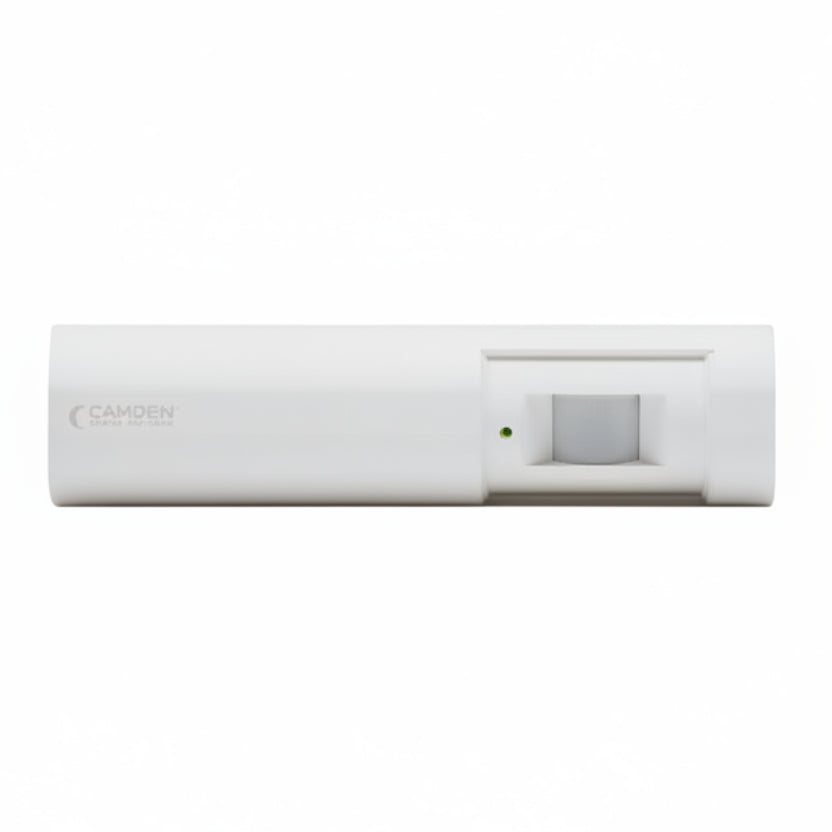 Camden Request-To-Exit Detector, 12/24 VDC, Includes Wiring Terminal, (2) DPDT Relays, Fail Safe/Fail Secure Selectable, Multi Function, White Finish