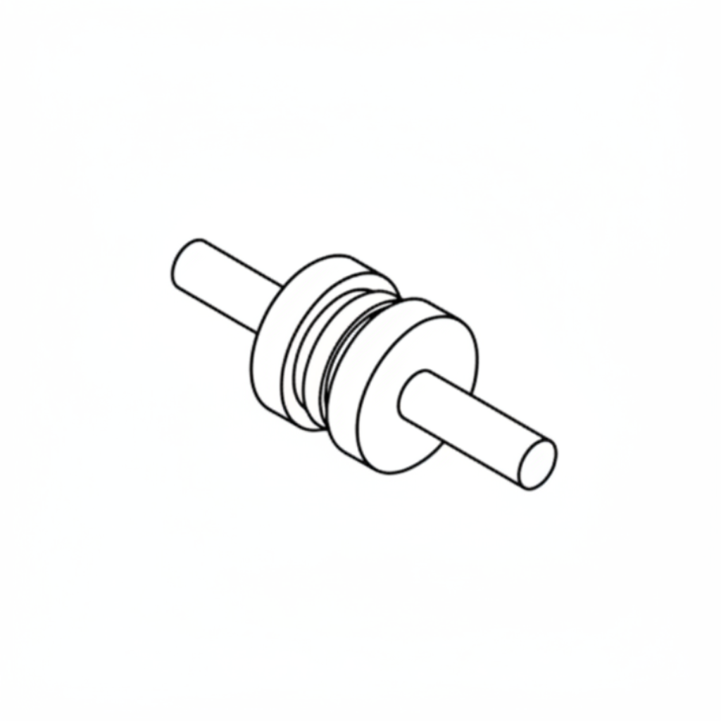 OVERHEAD CENTER PLASTIC IDLER W/SHAFT