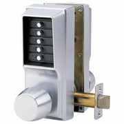 Simplex Series 1000 Lock. Keypad Entry, Keypad Exit, Cylindrical Knobs, No Key Override
