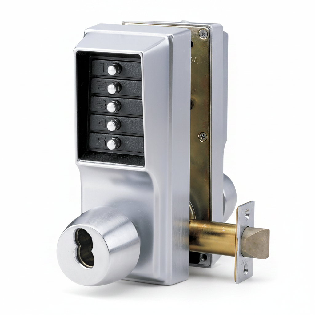 Simplex Ee1000 Double Sided Mechanical Lock With Keyed Bypass For Entry And Exit (Schlage Core Not Included)(6.22)