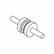 OVERHEAD END PLASTIC IDLER W/SHAFT
