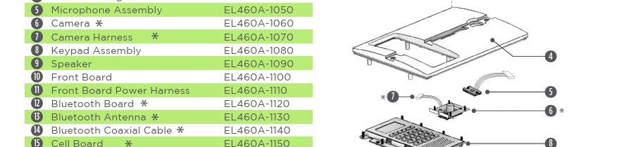 EL460 Camera Assembly