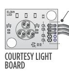 EL460 Replacement Courtesy Light Board