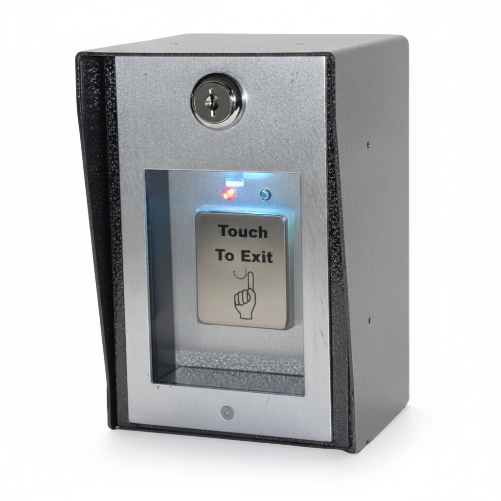 Piezo "Touch To Exit" On Outdoor Enclosure