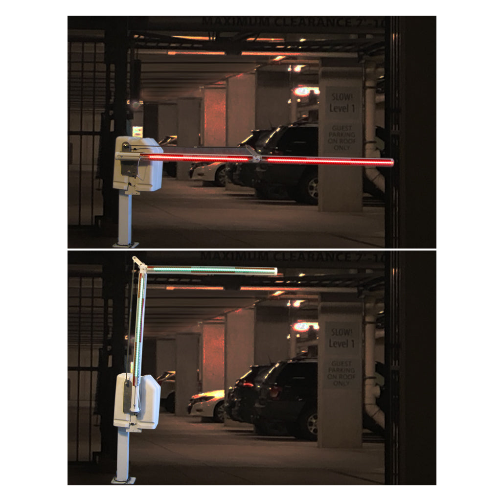 10' SINGLE SIDED PREASSEMBLED 90° FOLDING LED ARM