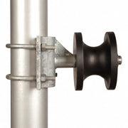 Cast Graphite Impregnated Heavy Duty Nylon Cantilever Roller 8" Round Post