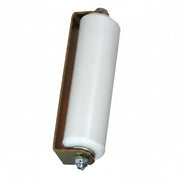 12" Guide Roller With Bracket - White