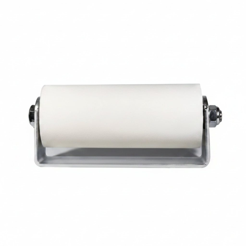 6" Guide Roller With Bracket - White (11.18)